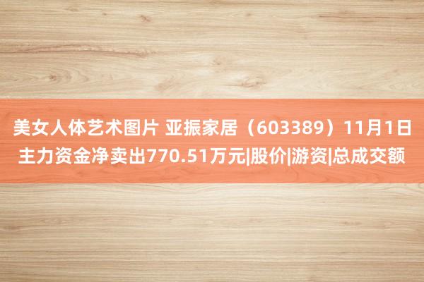 美女人体艺术图片 亚振家居（603389）11月1日主力资金净卖出770.51万元|股价|游资|总成交额