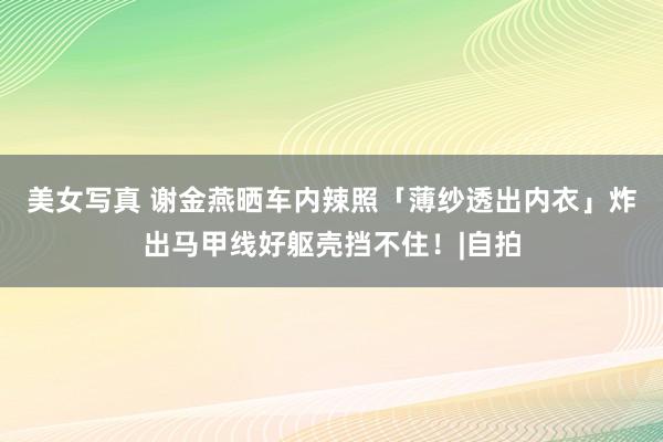 美女写真 谢金燕晒车内辣照「薄纱透出内衣」　炸出马甲线好躯壳挡不住！|自拍